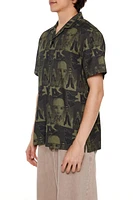 Bratz Print Cuban Collar Shirt