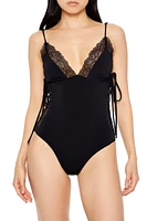 Lace-Trim Cami Bodysuit