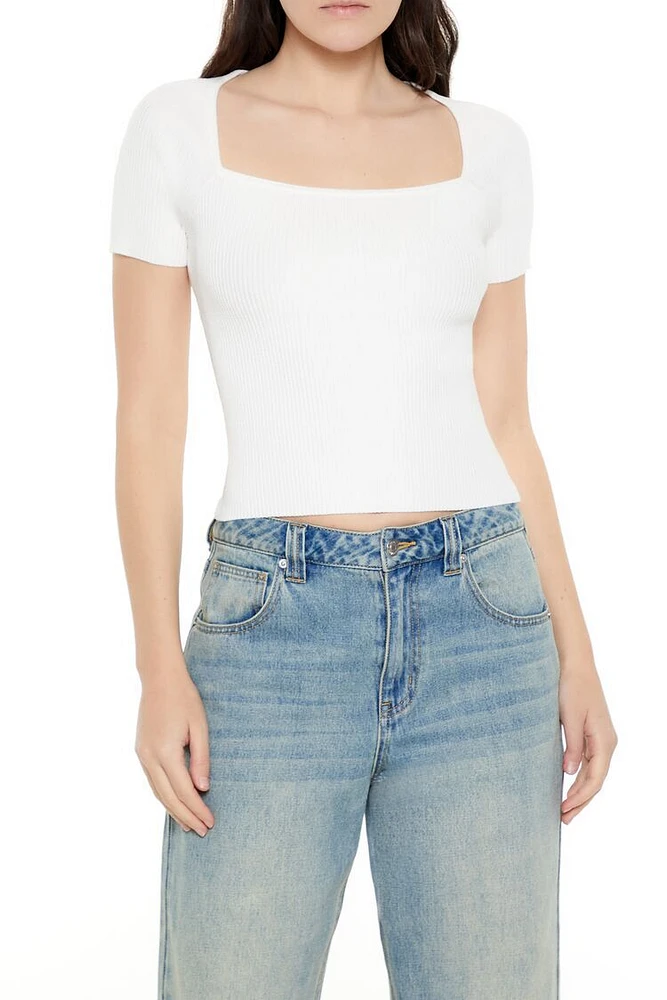 Sweater-Knit Crop Top