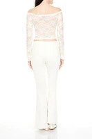Corduroy Mid-Rise Flare Pants