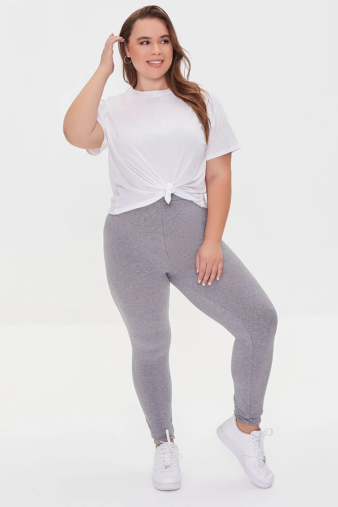 Plus Basic High-Rise Leggings