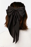 Oversized Satin Bow Hair Barrette