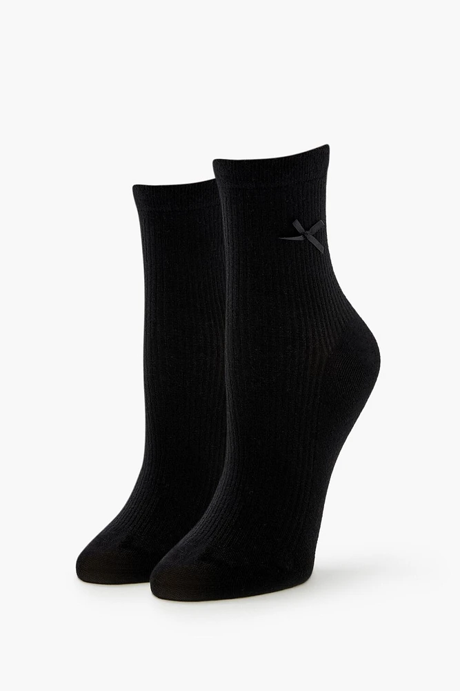 Bow Quarter Socks