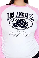 Plus Los Angeles Raglan Top