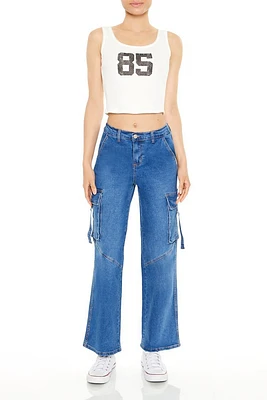 Wide-Leg Cargo Jeans