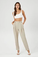 Crepe High-Rise Trousers