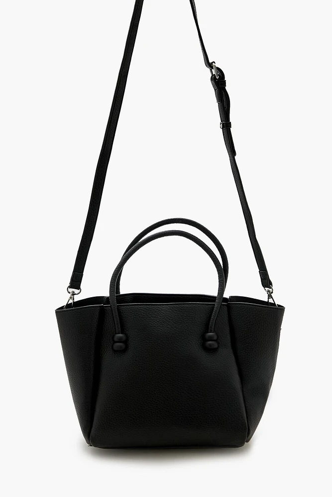 Faux Leather Tote Bag