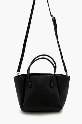 Faux Leather Tote Bag