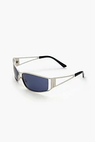 Cutout Rectangular Frame Sunglasses
