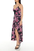 Floral Tulip-Hem Maxi Dress