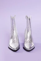 Metallic Cowboy Booties