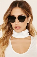 Half-Rim Tortoiseshell Sunglasses