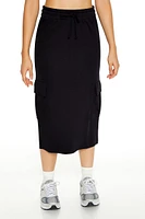 Fleece Cargo Midi Skirt