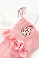 My Melody Ruffle Crew Socks Set - 2 pack