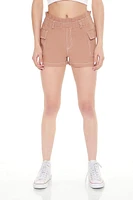 High-Rise Cargo Trouser Shorts