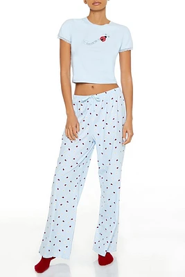 Ladybug Tee & Pants Pajama Set
