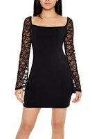 Lace Bodycon Mini Dress