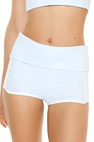 Active Two-Tone Foldover Shorts