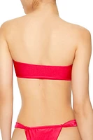 Ruched Bandeau Bikini Top