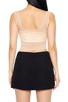 Cropped Rhinestone Tank Top