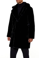 Faux Fur Longline Coat