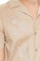 Embroidered Leaf Shirt