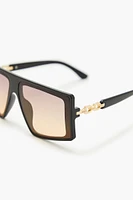 Chain Gradient Shield Sunglasses