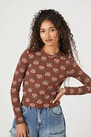 Paul Frank Print Thermal Top