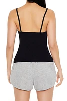 Cotton-Blend Scoop Cami