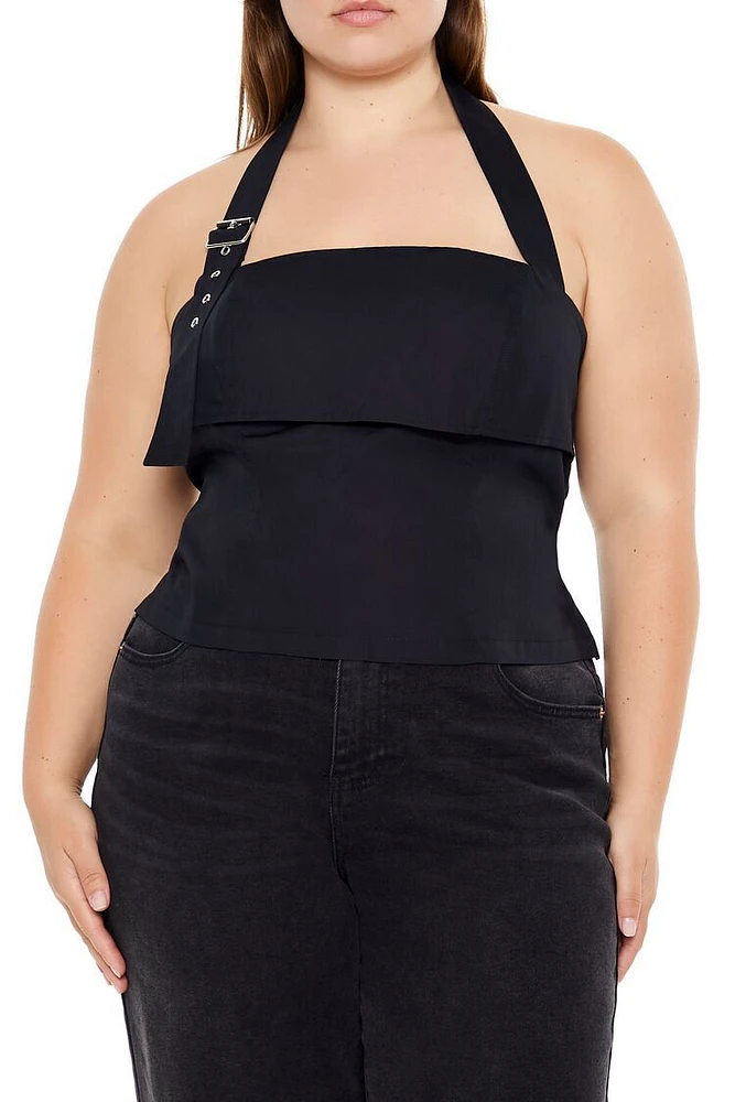 Plus Strappy Halter Top