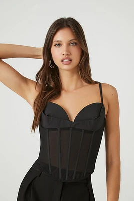 Sheer Bustier Sweetheart Cami