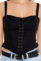 Lace-Up Bustier Tank Top