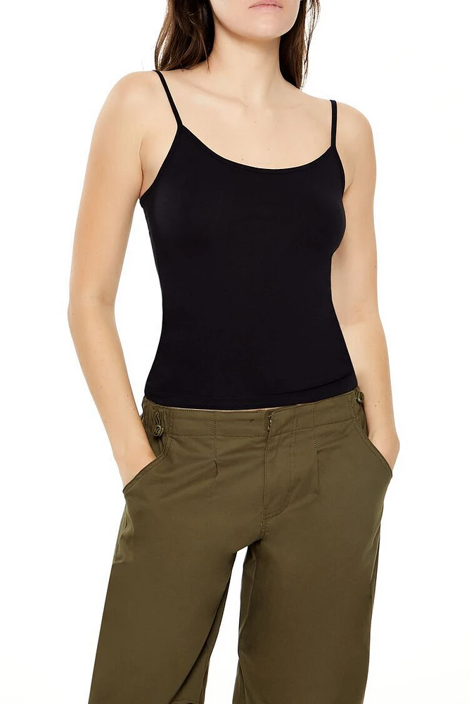 Cotton-Blend Cropped Cami