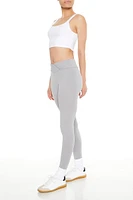 Crossover Cotton-Blend Leggings