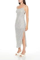 Striped Bodycon Cami Maxi Dress