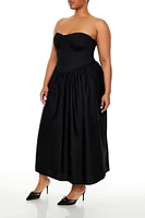 Plus Sweetheart Midi Dress