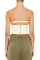 Strappy Twill Tube Top