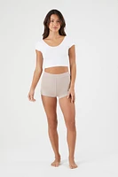 Stretch-Knit Pajama Shorts