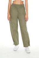 Twill Tie-Hem Cargo Pants