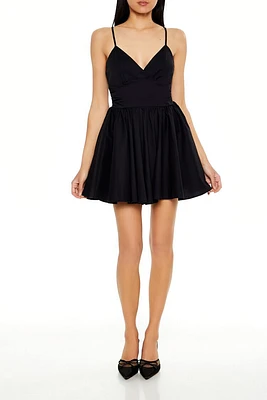 Plunging V-Neck Cami Mini Dress