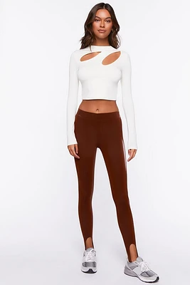 Faux Leather Stirrup Leggings