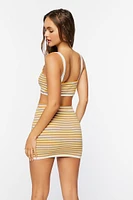 Striped Cami & Mini Skirt Set