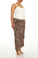 Plus Tie-Dye Cargo Pants