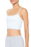 Seamless Striped Longline Bralette