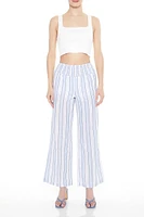 Striped Wide-Leg Pants