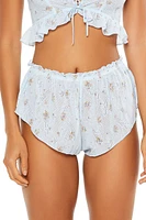 Floral Ruffle Shortie Panties