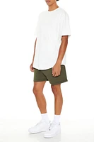 Drawstring Cotton-Blend Sweatshorts