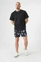 Floral Print Swim Trunks