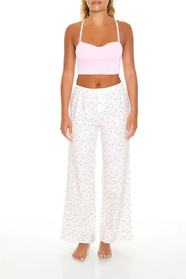 Ditsy Floral Straight Pajama Pants