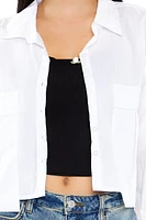 Cropped Asymmetrical Shirt